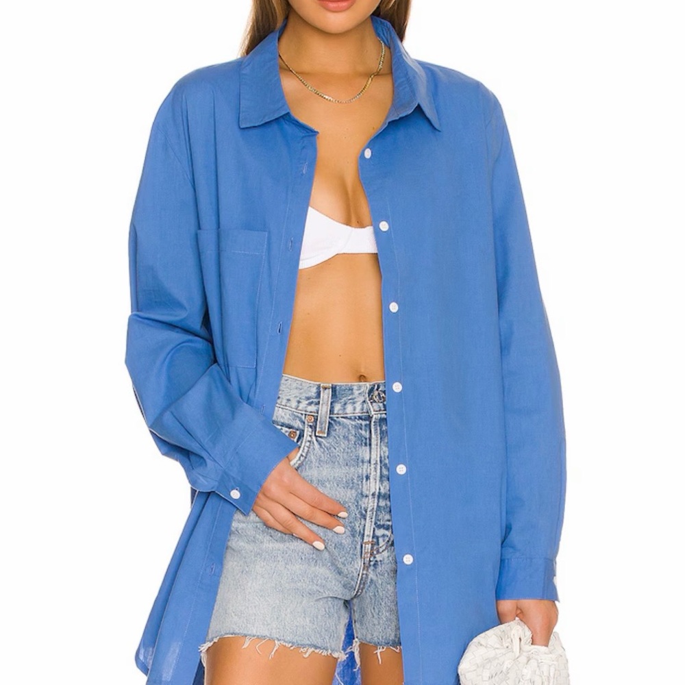 SNDYS. Bello Button Up in Blue
